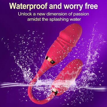 Жіноча вібратор LYAMais з пультом керування APP, анальний вібратор, дildo для стимуляції G-точки, 10 режимів, тихий, висувний, подвійний