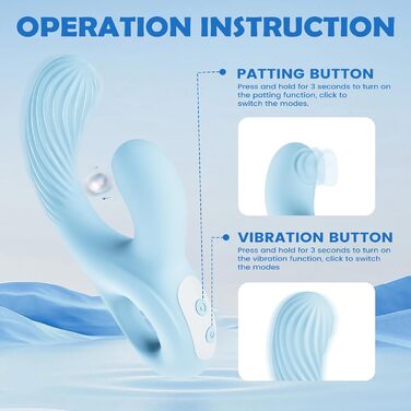 Набір вібраторів для жінок та пар Buntune: силіконовий вібратор з 10 режимами, водонепроникний, для стимуляції G-точки та подвійної стимуляції