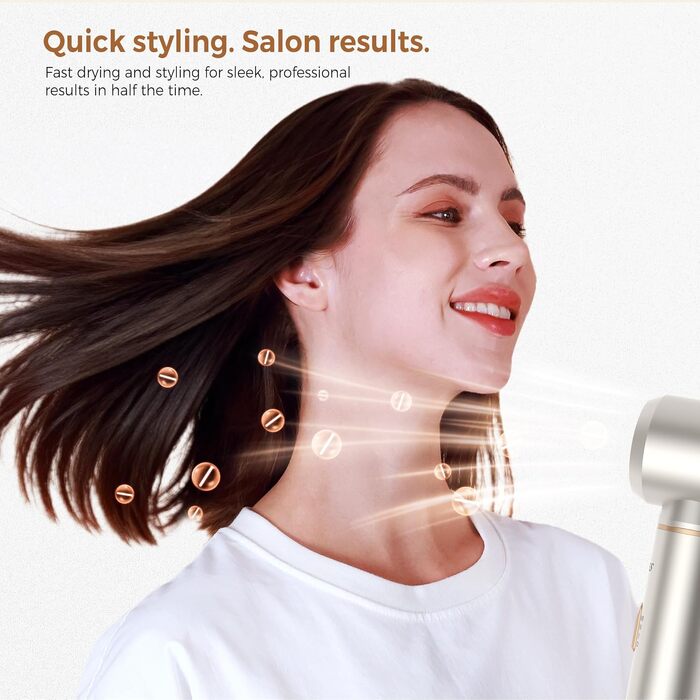 Мультистайлер для волосся 5 в 1 UKLISS Airstyler Pro 1000W: фен, брашинг, гофре, випрямляч та завивачі для сушіння та укладки, Сріблясто-золотий