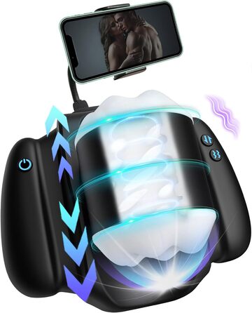 Електричний масажер для чоловіків з ручками, секс-іграшка з 3 телескопічними функціями та 9 вібраціями, для особистого використання