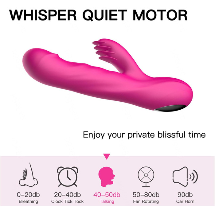 Силіконовий вібратор-дилда для жінок з 3 телескопічними функціями, 10 режимів вібрації, ротаційні функції, червоний колір