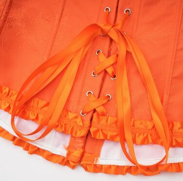 Корсет жіночий KUOSE з нагрудником, великі розміри S-6XL, чорний (30-32, помаранчевий)