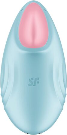 Satisfyer Tropical Tip Connect: Вібратор для клітора з Bluetooth, водонепроникний (IPX7), силіконовий, блакитний