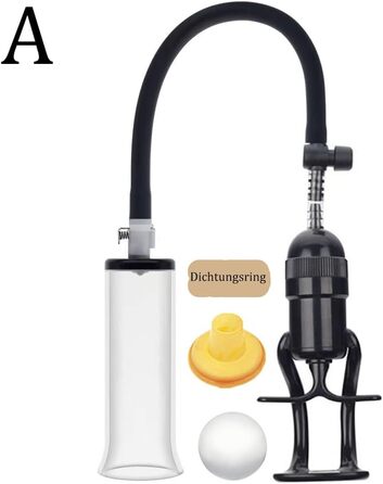 Насос для збільшення пеніса Jpsor 2-в-1 з ручкою та кільцем, SM-іграшка для чоловіків