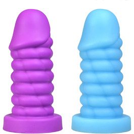 Анальний плаг Hrekssi XXL з великим діаметром, з сильним присоском, для стимуляції G-точки, анал-вагінальний мастурбатор, BDSM, еротичні іграшки для жінок, чоловіків та пар, блакитний