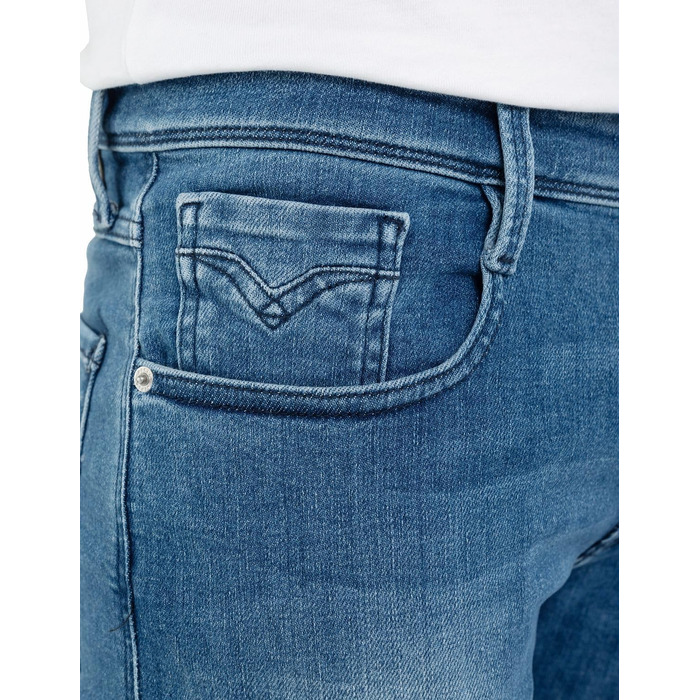 Чоловічі джинси Replay Anbass Slim-Fit з Comfort Stretch, колір Medium Blue, розмір 34W/32L