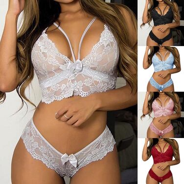 Жіноча білизна QINGGANGLING999: комплект бюстгальтера та трусиків з високою талією, бралетт, боді, білий, XXXX-Large