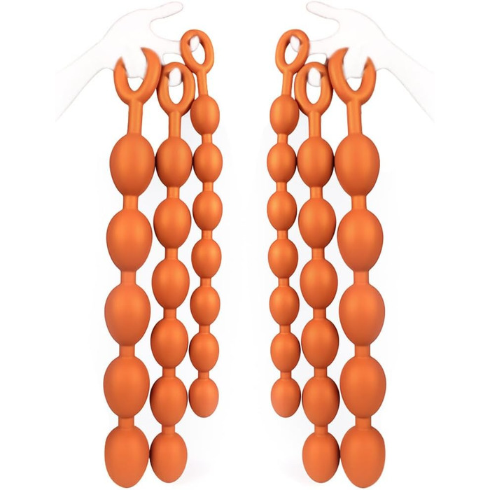 Анальні кулі Jixaxe з силікону: кулі-анальні плаґи для сексуальної стимуляції (5 кульок)