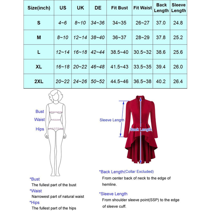Жіночий костюм на Хелловін: корсет-жакет у стилі ренесанс/вікторіан/готика/стеampunk, чорний, XL