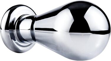 Анальний плагін Soarvlorfy з металу, великий розмір, з кристалами, для масажу G-точки та простати, анальні дилататори, іграшки для дорослих, срібло, L