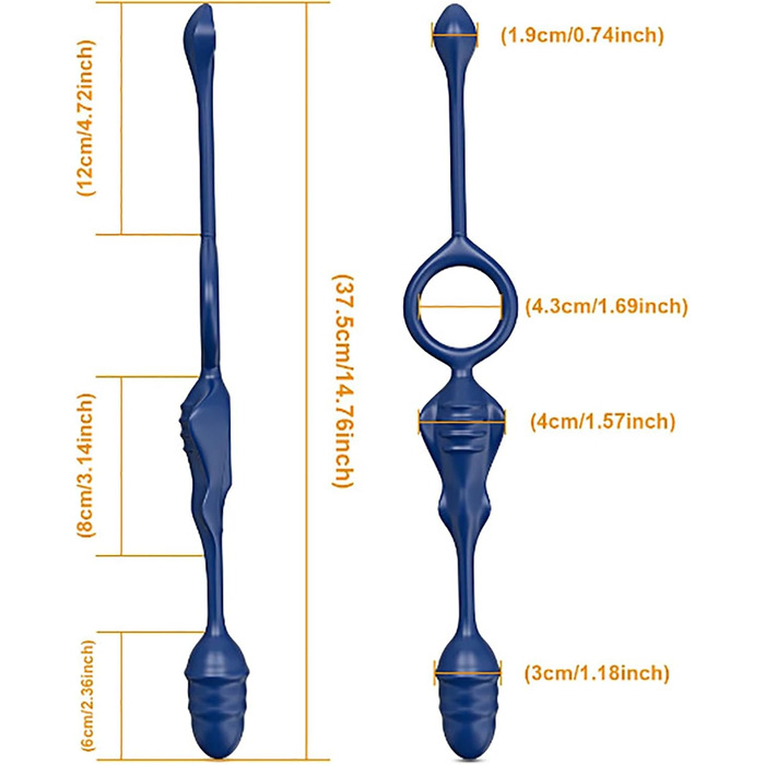 Масажер для простати ChiCLSQ з анальним кільцем, 9 режимів вібрації та керуванням через додаток. Секс-іграшка для чоловіків