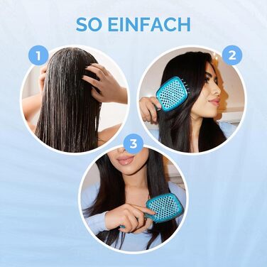 Масажна щітка для волосся FHI Heat UNbrush для розплутування вологого та сухого волосся, антистатичні щетинки DuoFlex, сапфіровий синій