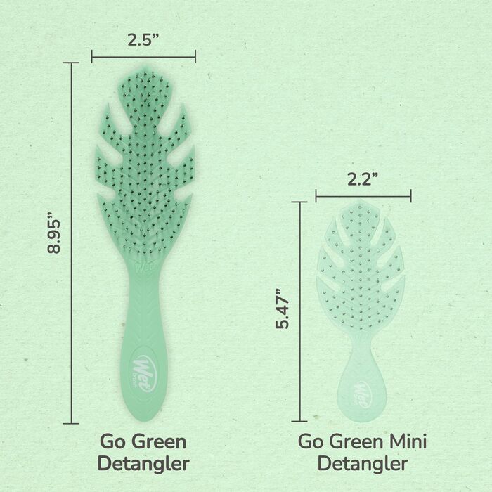 Еко-щітка для розплутування волосся Wet Brush Go Green Detangler, сіра — з м'якими щетинками IntelliFlex для всіх типів волосся