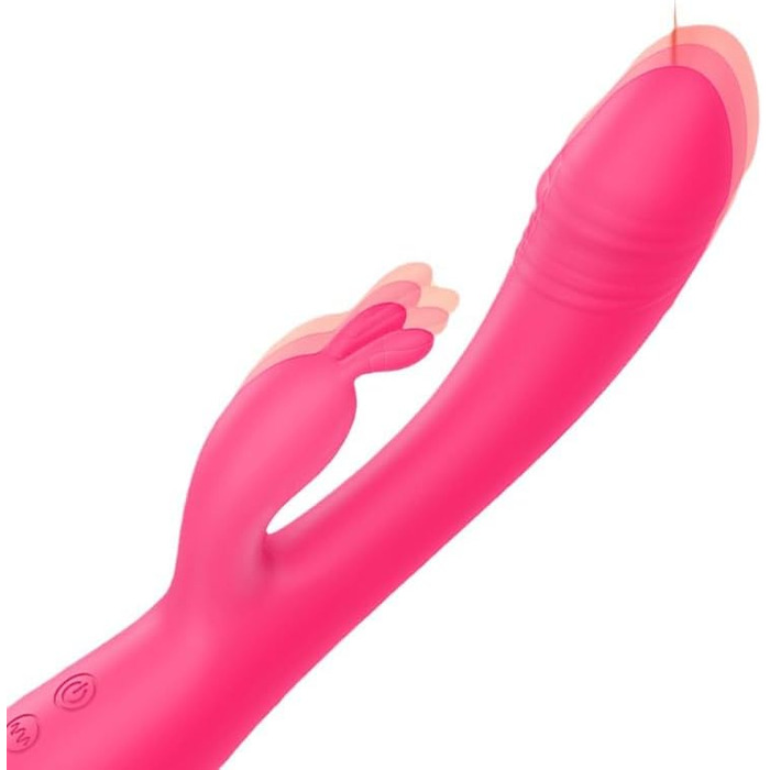 Вібратор для жінок Rabbit з 10 режимів вібрації та 5 пульсацій, стимулятор клітора, G-spot, для пар