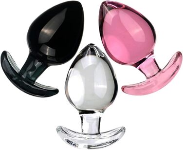 Анальний масажер MSTMAZZ з скла, XXL, для чоловіків та жінок, простата, прозорий, великий, анальні кульки
