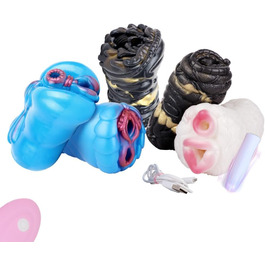 Вібраційний мастурбатор Lmgoc Tierserie з реалістичним дизайном, 10 режимів вібрації, силікон, для чоловіків