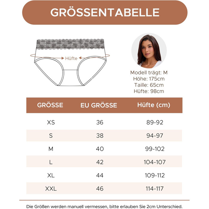 Слідки жіночі INNERSY бавовна з мереживом, комфортні, трусики-хіпстер, набір 6 шт. (46, 1 фіолетовий з квітковим принтом/5 червоних та рожевих серій)