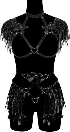 Жіночий корсет-набір з шнурівкою, корсет, шкіряний пояс, аксесуари для тіла, гарнітура, чорний. Ідеально для вечірок, танців, готичного стилю.