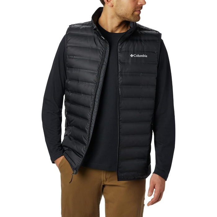 Чоловічий жилет Columbia Lake 22 Down Vest, утеплений пуховий жилет, чорний, розмір S