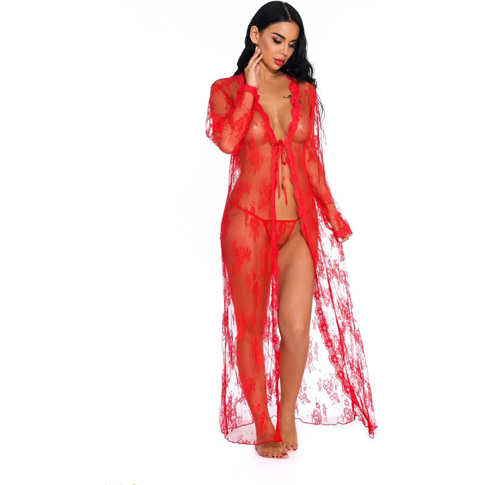 Комплекти нижньої білизни GMDNS для жінок: сексуальна нічна сорочка великих розмірів (XXL, червоний)