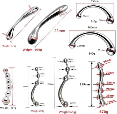 Анальний пробка з нержавіючої сталі, подвійний великий розмір, анальний стимулятор, масажер простати, іграшка для дорослих