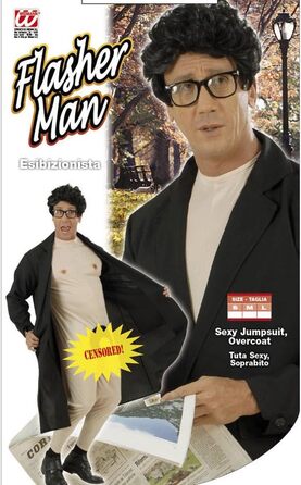 Костюм для вечірки холостяка: чоловічий костюм з оголеним торсом та пальто, S 48, карнавальний костюм для дорослих, JGA, вечірка холостяка, сексуальний костюм