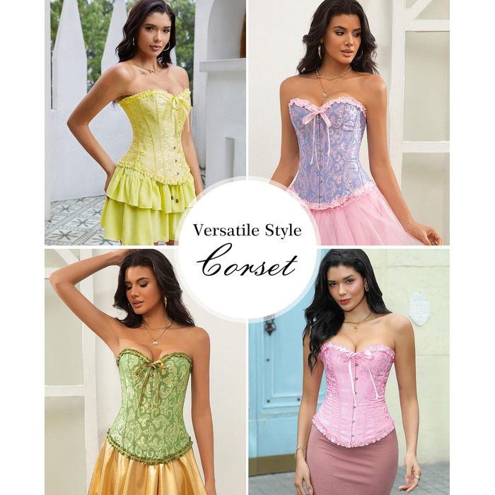 Корсет для жінок - бюстєль-корсет, чорний, розмір S