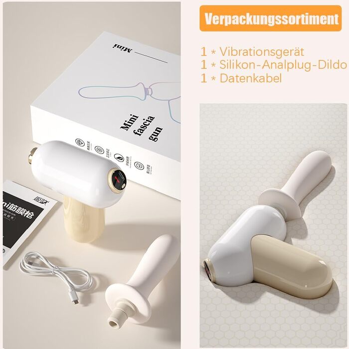 Анальний вібратор-телескоп Jpscor для жінок: 8 режимів, стимулятор G-точки, функція удару, силікон