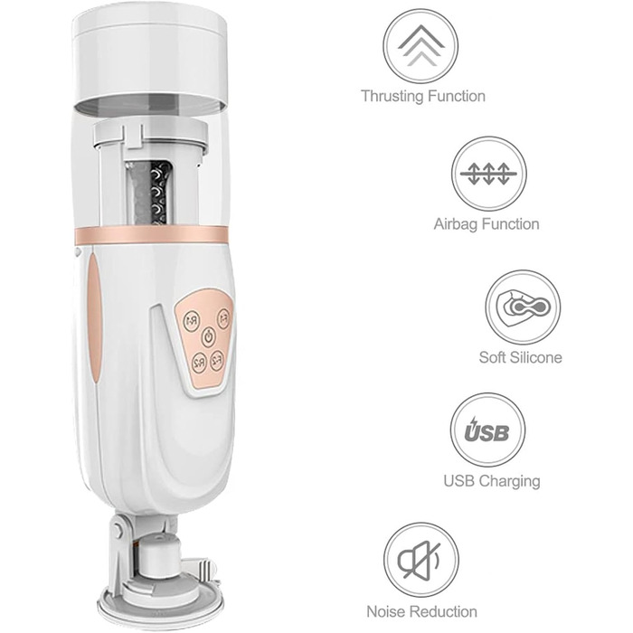 Електричний мастурбатор для чоловіків з 10 телескопічними функціями та 5 швидкостями - стимулятор пеніса, секс-іграшка