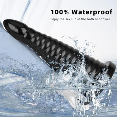 Анальний плагін Dick Super Groß Konisch – великий конічний анальний плагін для стимуляції G-точки, чорний, S, для жінок та чоловіків