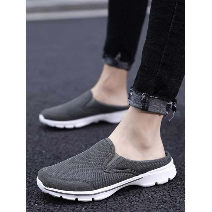 Кломпи Sisttke для жінок та чоловіків, літні домашні капці-сабо Slip-On, сірі (розмір 45 EU)