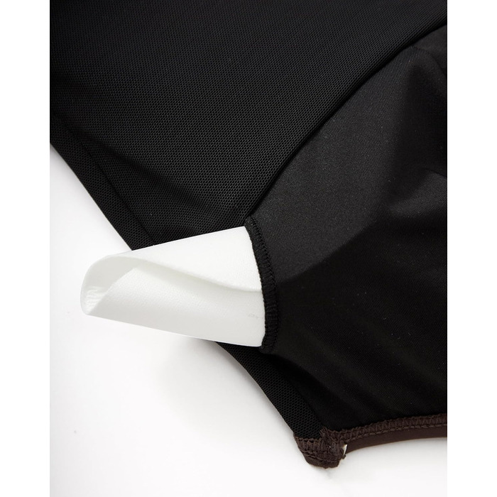 Зелений купальник жіночий DOULAFASS V-подібний виріз, мереживо, корегуючий, без спинки, пляжний, XL, темно-коричневий