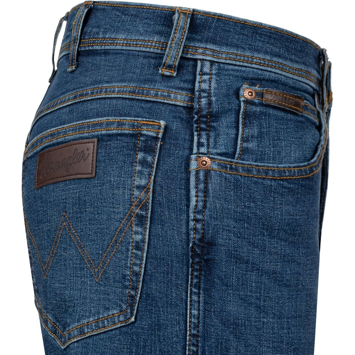Чоловічі джинси Wrangler Texas Regular Fit Stretch — класичні прямі джинси з деніму, колір Hallucinations (40W / 34L)
