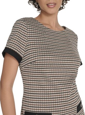 Сукня Tommy Hilfiger жіноча короткий рукав Scuba Crepe Multi (40, коричневий)