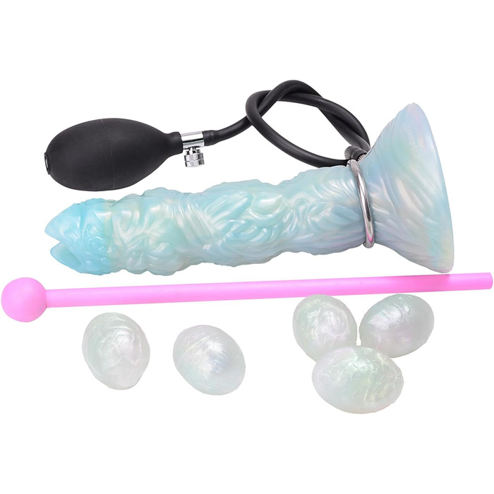 Анальний плаг з силікону Axcroo з 5 кульками, надувний, для анусу, вагінальний дилататор, мастурбатор, SM-іграшка для жінок та чоловіків