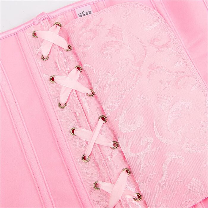 Корсет Sxybox для під грудьми, шнурівка, корсаж, бюстгальтер, рожевий, для Хелловіну та карнавалу