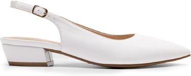 Жіночі туфлі-човники DREAM PAIRS із закритим носком, білі, розмір 43 EU