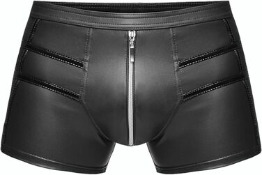 Чоловічі боксер-шорти Noir Handmade Dessous з ефектом вологого блиску, чорні (M=5)