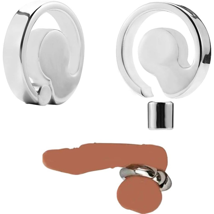 Кільце для статевого члена SXOVO з навантажувальним підвіском, для чоловіків, з нержавіючої сталі, для затримки еякуляції