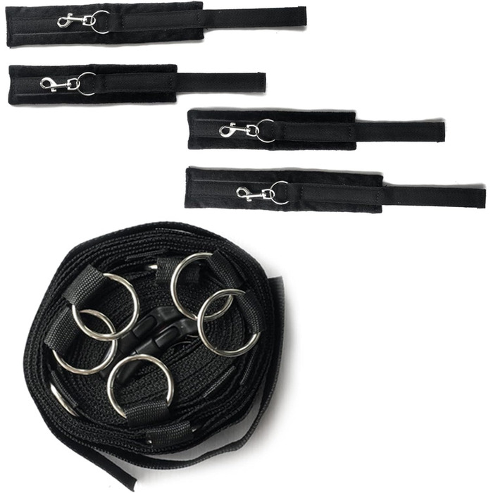 Набір для БДСМ: 26 предметів - наручники, аналплаг, кільце для пеніса, чік, прищіпки для сосків, маска для очей, плеть, заглушка. Ідеальний набір для сексуальних ігор та зв'язування.