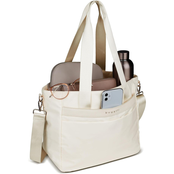 Жіноча сумка-шопер Bugatti Mare 2.0 велика містка сумка Tote Bag з відділеннями, бежева