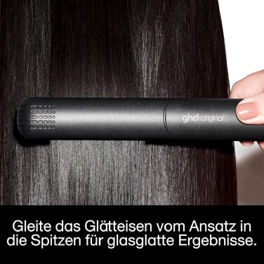 Випрямляч для волосся ghd original — стайлер для гладкості, локонів та хвиль з ефектом анти-фриз, Black