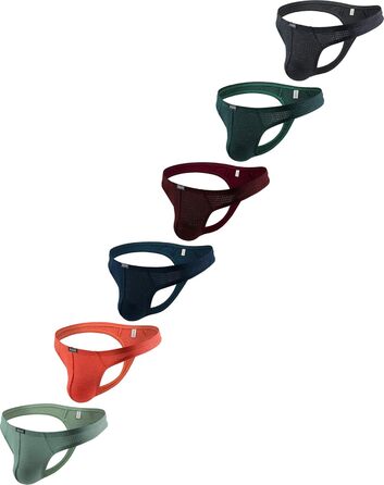 Сексуальна чоловіча труси Tanga iKingsky (6 шт.) - бавовна, еластичний пояс