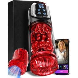 Мастурбатор чоловічий KI VIJISA з 7 режимами: вібрація, ротація, телескопічний, з силікону, для задоволення