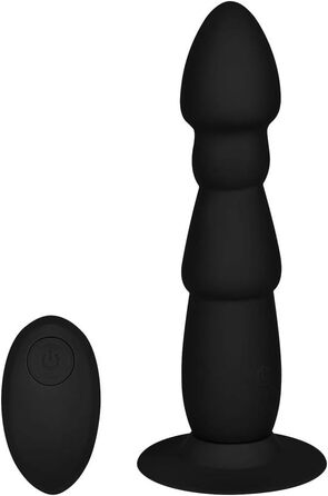 Анальний вібратор з пультом дистанційного керування | Водостійкий (IPX7) аналплаг для чоловіків та жінок | Гнучке секс-іграшка | 10 режимів вібрації | Анальний плаг з силікону | 20 см