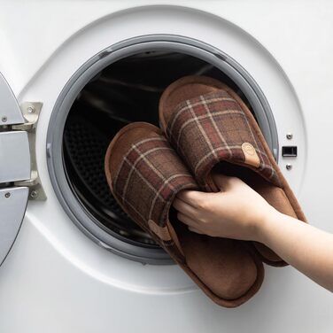 Чоловічі домашні капці GOEWY з ефектом пам'яті (Memory Foam), відкриті пальці, дихаючі та протиковзкі, для дому та вулиці (Коричневий, 43.5 EU)