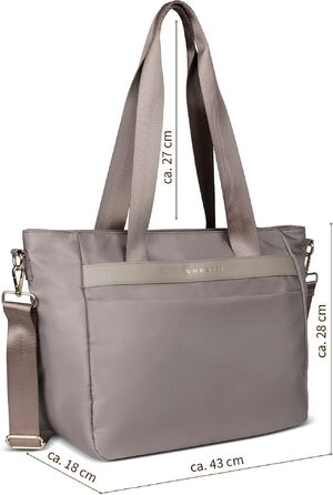 Жіноча сумка-шопер Bugatti Mare 2.0, велика легка сумка Tote Bag з відділеннями, колір Taupe