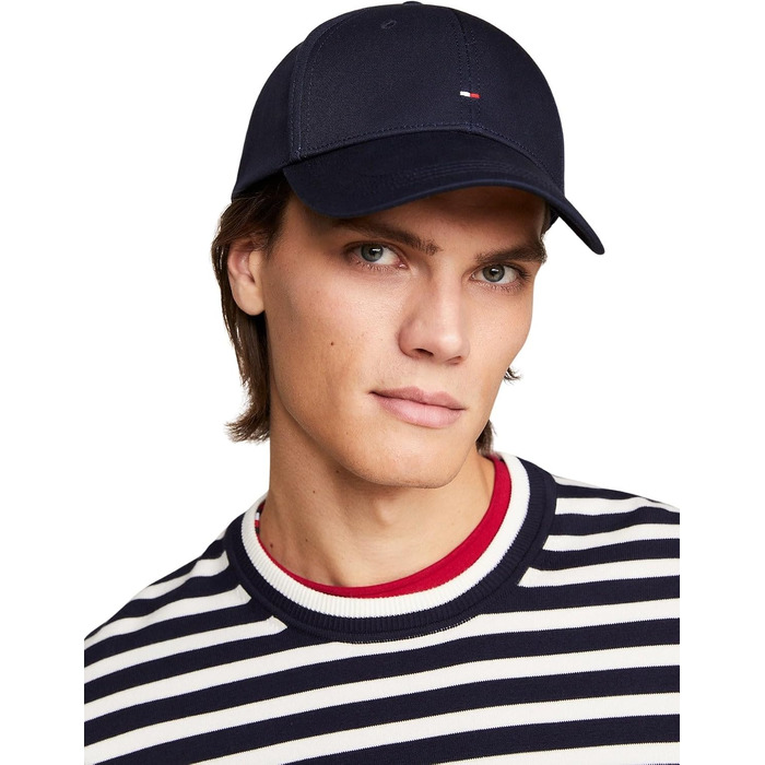 Чоловіча кепка Tommy Hilfiger однорозмірна, колір темно-синій (Midnight)