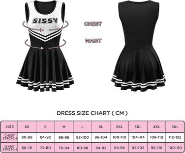 Чорний боді-міні з безрукавною конструкцією LittleForBig, XXL, для дорослих