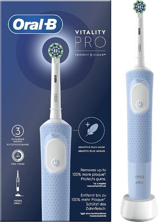 Електрична зубна щітка Oral-B Pro Vitality, синя, з 1 насадкою, від Braun